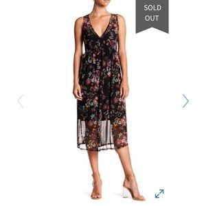 Superfoxx Mesh Floral Midi Dress XS